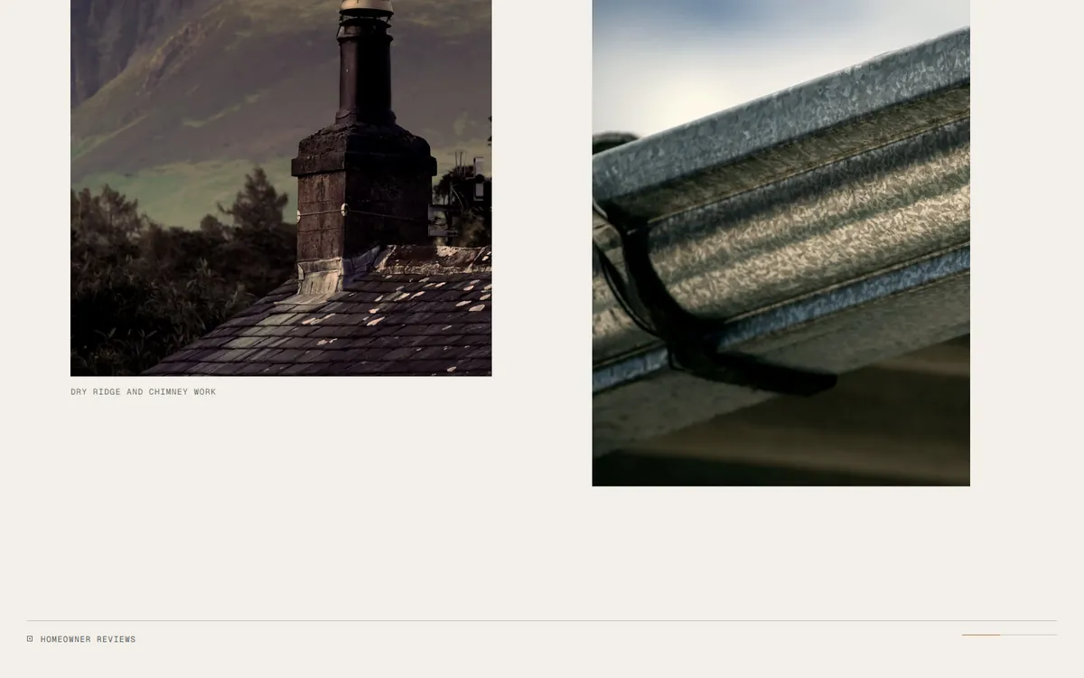 The work, in photographs, on the live site